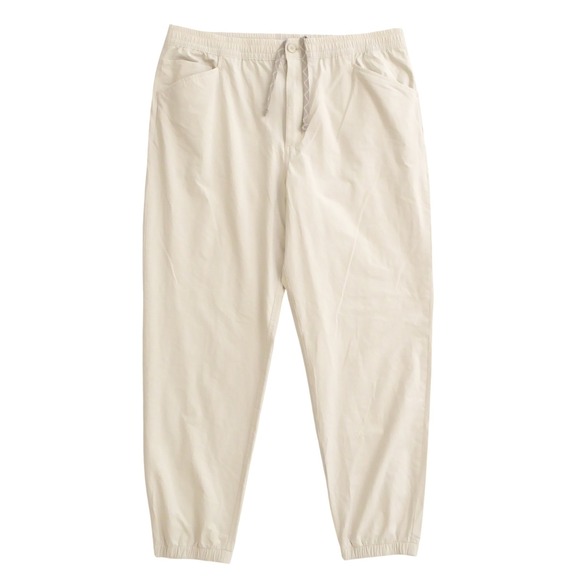 Patagonia Mens Nomader Jogger Pants Pelican Beige Elastic Waist Drawstring XL